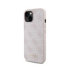 Guess 4G Metal Gold Logo - Etui iPhone 15 (różowy) (GUHCP15SG4GFPI)