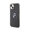 Karl Lagerfeld Karl & Choupette Glitter Magsafe - Etui iPhone 15 (czarny) (KLHMP15SHGKCNOK)