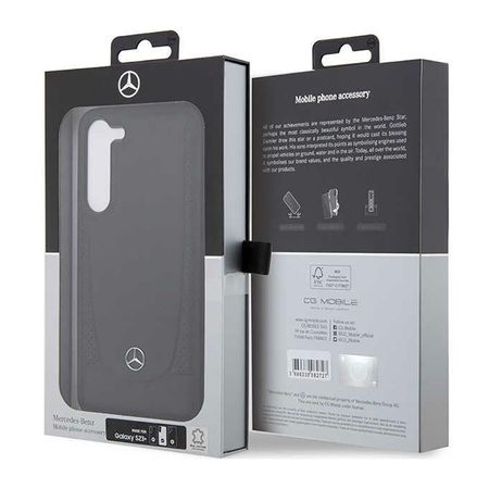 Mercedes Leather Urban Line - Etui Samsung Galaxy S23+ (czarny) (MEHCS23MARMBK)