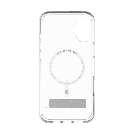 ZAGG Crystal Palace Snap Kickstand - obudowa ochronna z podstawką do iPhone 16 Plus kompatybilna z MagSafe (clear) (702315047)