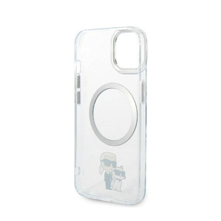 Karl Lagerfeld IML NFT Karl & Choupette MagSafe - Etui iPhone 14 Plus (przezroczysty) (KLHMP14MHNKCIT)