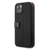 Ferrari Booktype On Track Carbon Stripe - Etui iPhone 13 mini (czarny) (FESAXFLBKP13SBK)