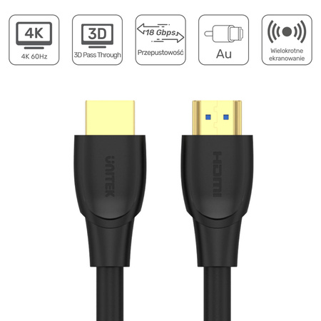 Unitek Kabel High Speed HDMI 2.0 4K 10 m - czarny (C11043BK)