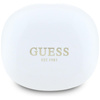Guess Flat Classic Logo Electroplated - Słuchawki TWS + etui ładujące (biały) (GUTWST7FCEEH)