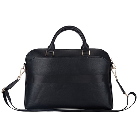 Guess Grained Zipper Pocket Triangle Logo - Torba na notebooka 15" (czarny) (GUCB15PGTSPSK)