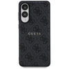 Guess 4G Ring Classic Logo MagSafe - Etui Samsung Galaxy S25 Edge (czarny) (GUHMS25EG4GFRK)