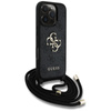 Guess 4G Big Logo Cord Strap Crossbody - Etui do iPhone 16 Pro Max (czarny) (GUHCP16XP4GMGCRK)