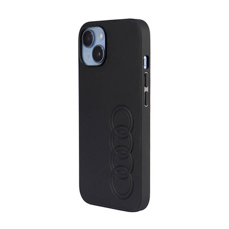 Audi Synthetic Leather - Etui iPhone 14 (Czarny) (AU-TPUPCIP14-TT/D1-BK)