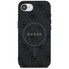 Guess 4G Ring Classic Logo MagSafe - Etui do iPhone 16e (czarny) (GUHMPSE4G4GFRK)