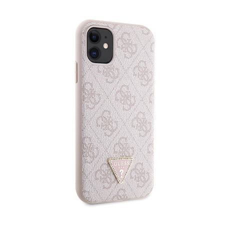 Guess Crossbody 4G Metal Logo - Etui iPhone 11 (różowy) (GUHCN61P4TDSCPP)