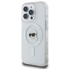 Karl Lagerfeld IML Metal Karl Head MagSafe - Etui iPhone 16 Pro Max (biały) (KLHMP16XHLSKIH)