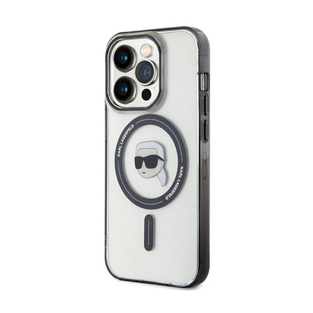 Karl Lagerfeld IML Karl Head MagSafe - Etui iPhone 15 Pro Max (przezroczysty) (KLHMP15XHKHNOTK)