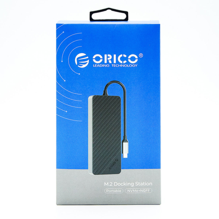 Orico Stacja dokująca USB-C z obudową na dysk M.2, 10 Gbps, HDMI 4K 60Hz (OM28P-G2-BK-EP)
