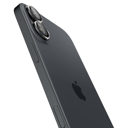 Spigen Optik Pro GLAS.TR EZ Fit Camera Protector 2-Pack - Szkło ochronne na obiektyw do iPhone 16 / 16 Plus (2 szt) (Przezroczysty) (AGL08531)