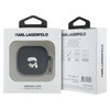 Karl Lagerfeld Silicone Karl Head 3D - Etui AirPods 4 (czarny) (KLA4RUNIKK)