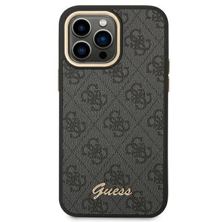 Guess 4G Metal Camera Outline Case – Etui iPhone 14 Pro Max (Czarny) (GUHCP14XHG4SHK)
