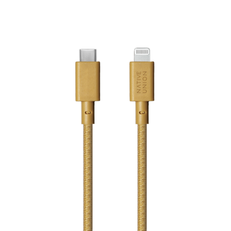 Native Union Belt Cable XL - kabel USB-C - lightning, 3 m (kraft) (BELT-CL-KFT-3-NP)