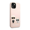 Karl Lagerfeld Liquid Silicone Karl & Choupette MagSafe - Etui iPhone 14 Plus (różowy) (KLHMP14MSSKCI)