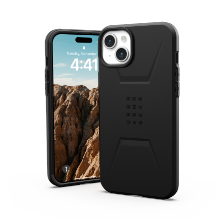 UAG Civilian Magsafe - obudowa ochronna do iPhone 15 Plus kompatybilna z MagSafe (black) (114306114040)