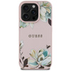 Guess Grained Printed Flower Pattern MagSafe - Etui do iPhone 16 Pro (różowy) (GUHMP16LPGNMPLMP)