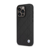 BMW Leather Quilted - Etui iPhone 14 Pro (czarny) (BMHCP14L22RQDK)