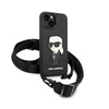 Karl Lagerfeld NFT Monogram Ikonik Patch - Etui iPhone 14 Plus (czarny) (KLHCP14MSTKMK)