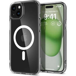 Spigen Ultra Hybrid Mag MagSafe - Etui do iPhone 15 (Biały) (ACS06802)