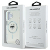 Karl Lagerfeld IML Metal Choupette Head MagSafe - Etui iPhone 16 Plus (biały) (KLHMP16MHLSCHH)