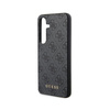 Guess 4G Metal Gold Logo - Etui Samsung Galaxy S24 (czarny) (GUHCS24SG4GFGR)