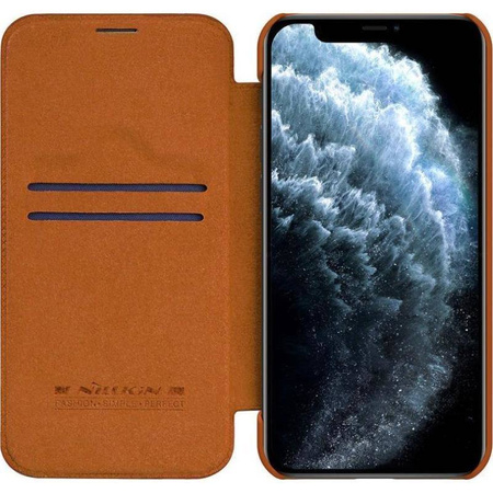 Nillkin Qin Leather Case - Etui Apple iPhone 12 Pro Max (Brown) (IP67-01675)
