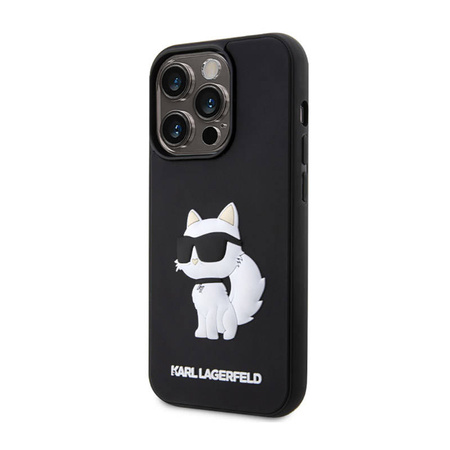 Karl Lagerfeld 3D Rubber NFT Choupette - Etui iPhone 14 Pro Max (Czarny) (KLHCP14X3DRKHNK)