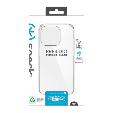 Speck Presidio Perfect-Clear - Etui iPhone 15 Pro (Clear) (150448-5085)