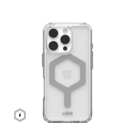 UAG Plyo Magsafe - obudowa ochronna do iPhone'a 16 Pro kompatybilna z MagSafe przeźroczysta/srebrna (114480114333)
