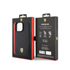 Ferrari Carbon Metal Logo MagSafe - Etui iPhone 15 Pro Max (czarny) (FEHMP15XPTEK)