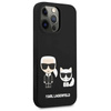 Karl Lagerfeld Slilicone Karl & Choupette - Etui iPhone 13 Pro (czarny) (KLHCP13LSSKCK)