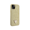 Guess Rhinestone Triangle - Etui iPhone 14 Plus (złoty) (GUHCP14MHDGTPD)