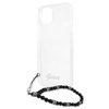 Guess Black Pearl Strap - Etui iPhone 15 / 14 / 13 (przezroczysty) (GUHCP13MKPSBK)