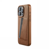 Mujjo Full Leather Wallet Case - etui skórzane do iPhone 15 Pro Max kompatybilne z MagSafe (tan) (MUJJO-CL-042-TN)