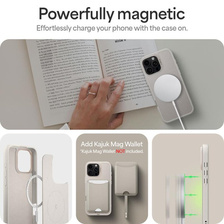 Spigen Cyrill Kajuk Mag MagSafe - Etui do iPhone 16 Pro Max (Cream) (ACS08396)