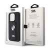 Karl Lagerfeld Gripstand Saffiano Karl & Choupette Pins - Etui iPhone 15 Pro Max (czarny) (KLHCP15XGSAKCPK)