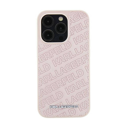 Karl Lagerfeld Quilted K Pattern - Etui iPhone 15 Plus (różowy) (KLHCP15MPQKPMP)