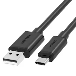 Unitek Kabel Przewód USB-A 2.0 - USB-C 3m Czarny (C14069BK)