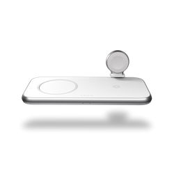 ZENS Aluminium 4w1 - ładowarka bezprzewodowa 45W, kompatybilna z MagSafe - biała (ZEDC17W/00)