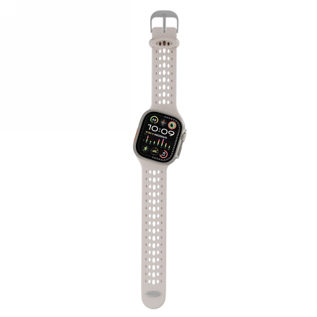 Decoded Silicone Ares O Band - silikonowy pasek do Apple Watch 44/46/49 mm (clay) (D26AWS46ABS1CY)