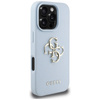 Guess Grained Big 4G Logo Small Classic Logo - Etui do iPhone 16 Pro Max (niebieski) (GUHCP16XPGT4MBB)