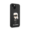 Karl Lagerfeld Silicone Ikonik MagSafe - Etui iPhone 15 Plus / 14 Plus (czarny) (KLHMP14MSNIKBCK)