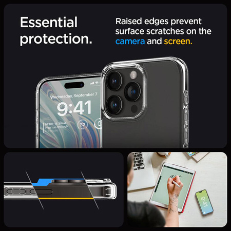 Spigen Ultra Hybrid - Etui do iPhone 15 Pro (Frost Clear) (ACS06708)