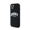DKNY Liquid Silicone White Printed Logo MagSafe - Etui iPhone 15 Plus / 14 Plus (czarny) (DKHMP15MSNYACH)
