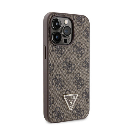 Guess Crossbody 4G Metal Logo - Etui iPhone 13 Pro (brązowy) (GUHCP13LP4TDSCPW)