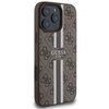 Guess 4G Printed Stripes MagSafe - Etui iPhone 16 Pro Max (brązowy) (GUHMP16XP4RPSW)